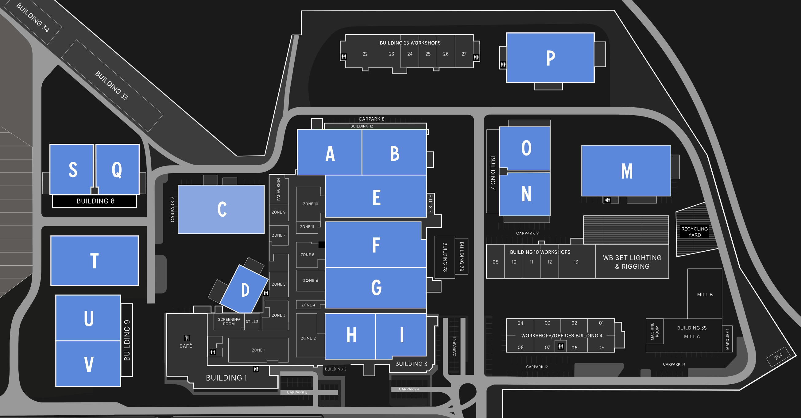 Warner Bros. Studios Leavesden SS C Map Detail