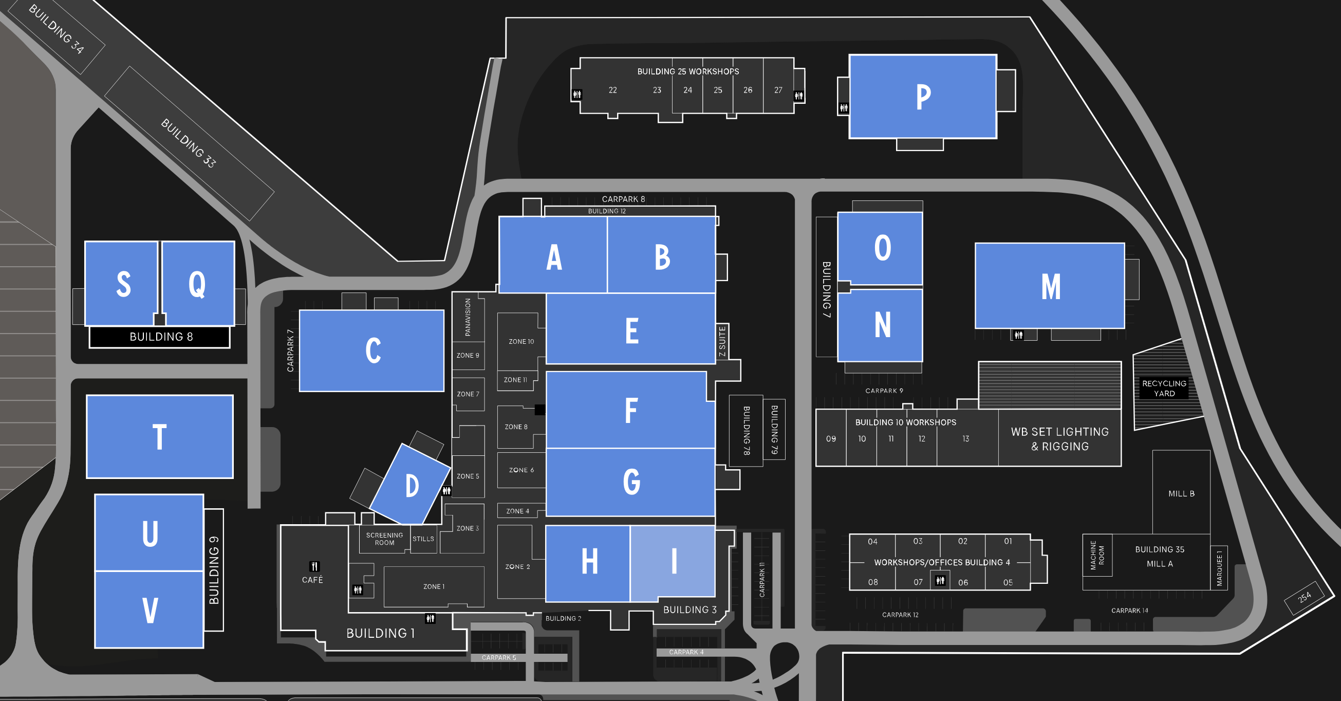 Warner Bros. Studios Leavesden SS I Map Detail