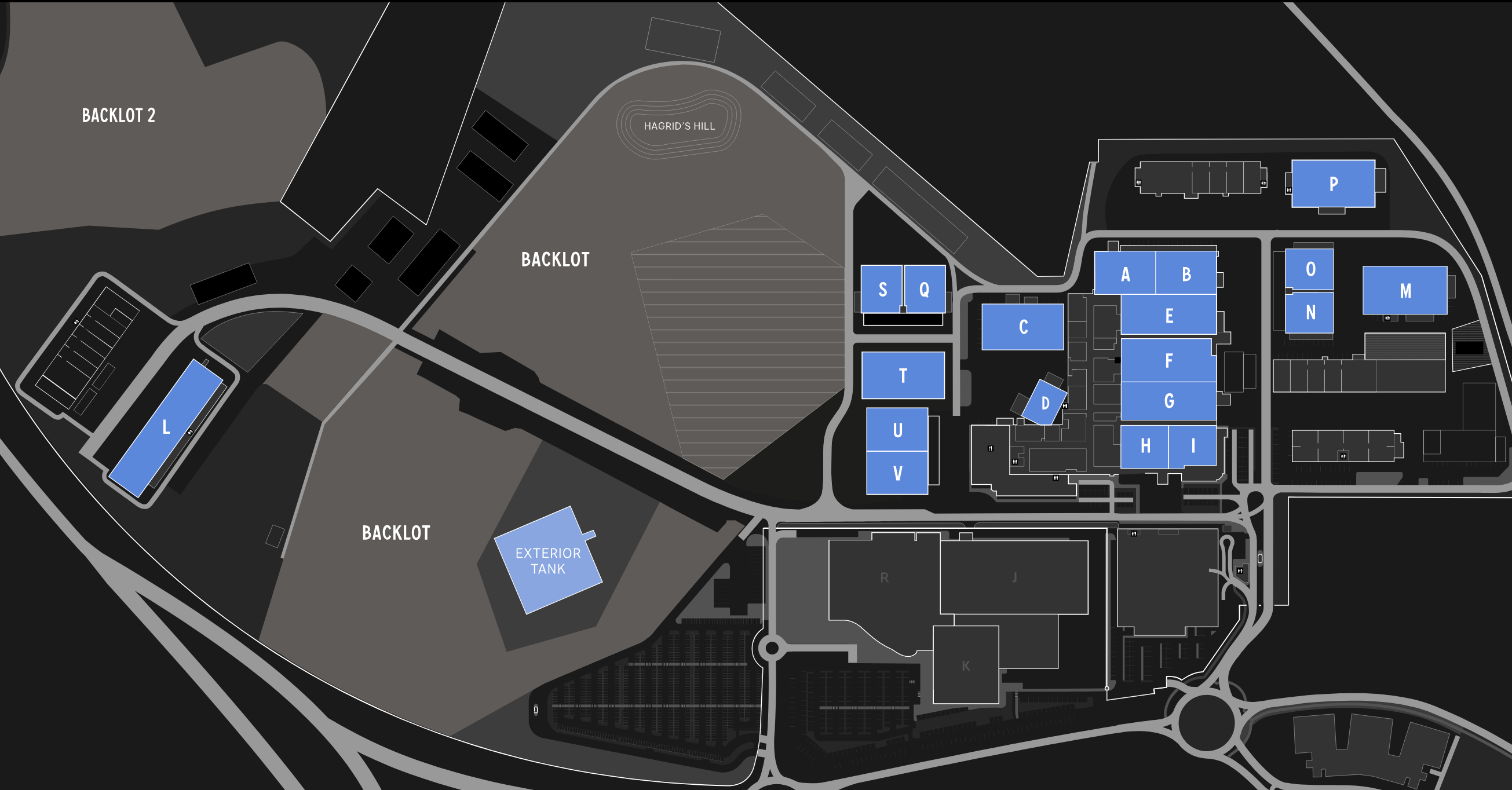 Warner Bros. Studios Leavesden OT Map Detail