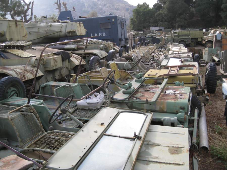 Melody Ranch Motion Picture Studio SA Junk Yard : Used Car Lot : MIlitary Base Picture 11