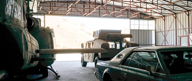 Blue Cloud Movie Ranch SA Airplane Hangar Picture 5