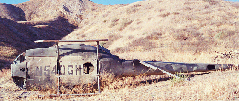 Blue Cloud Movie Ranch SA Helicopter Crash Site Picture 002
